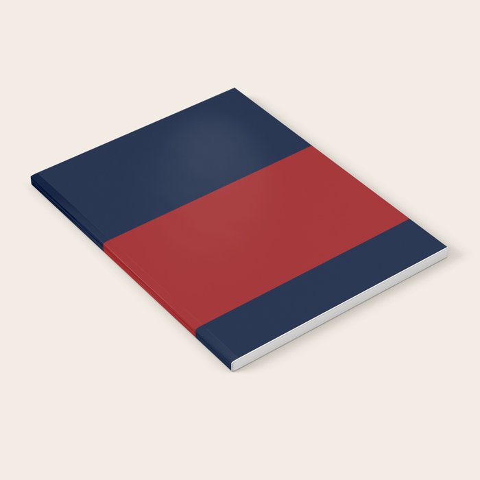 Navy Bold Red Stripe Notebook Gallery Image 2