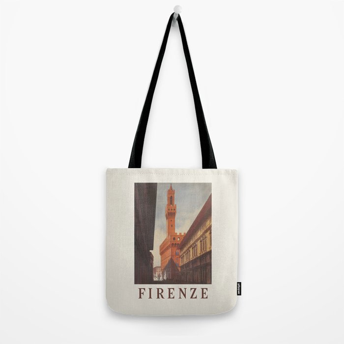 Florence Vintage Travel Poster,  1930s Tote Bag Gallery Image 2