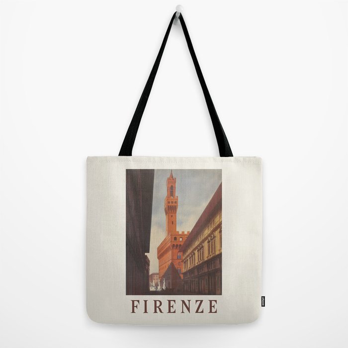 Florence Vintage Travel Poster,  1930s Tote Bag Gallery Image 2