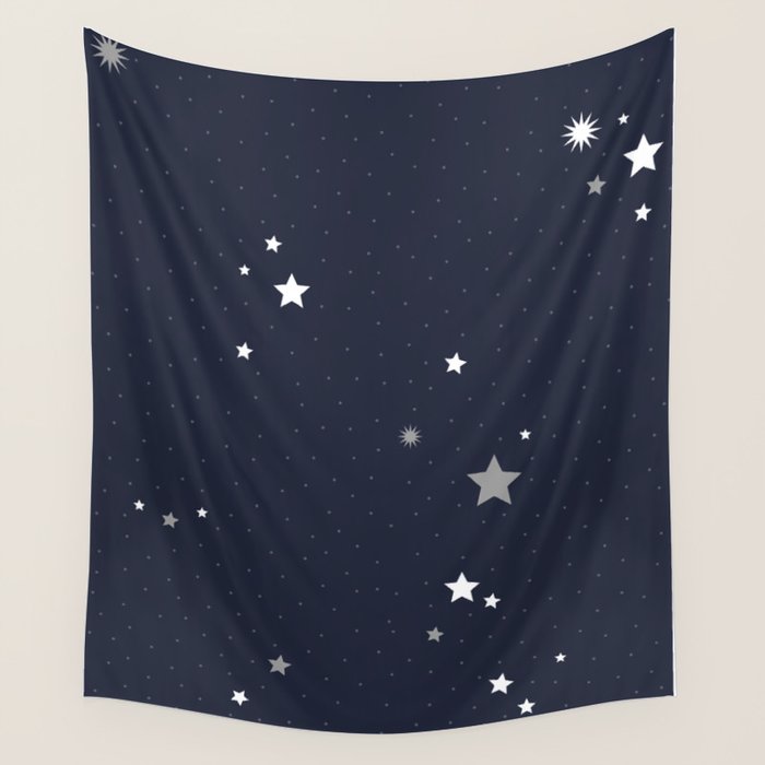 Starry Night Sky Wall Tapestry Gallery Image 1