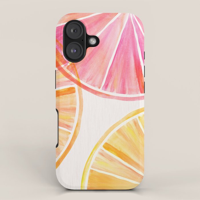 Summer Citrus Party Watercolor iPhone Case Gallery Image 1