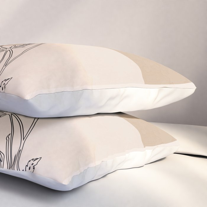 Minimal Abstract Art Landscape 15 Pillow Sham Gallery Image 3