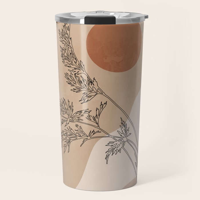 Minimal Abstract Art Landscape 15 Travel Mug Gallery Image 1
