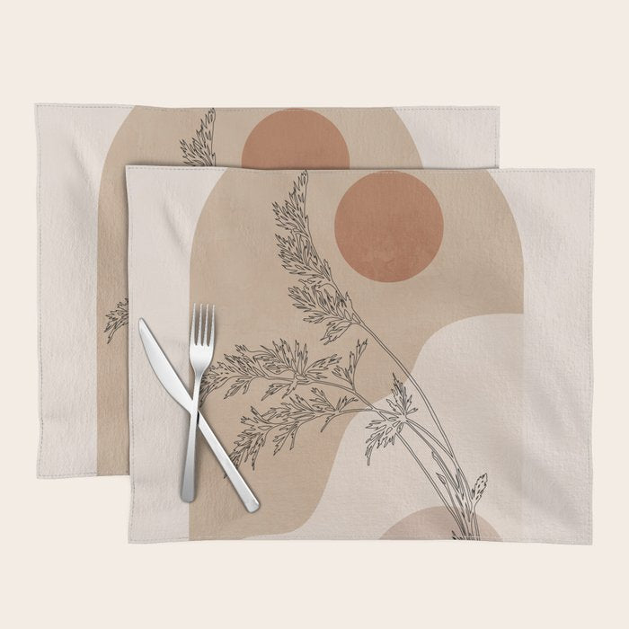 Minimal Abstract Art Landscape 15 Placemat Gallery Image 1