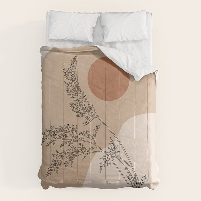 Minimal Abstract Art Landscape 15 Comforter Gallery Image 6