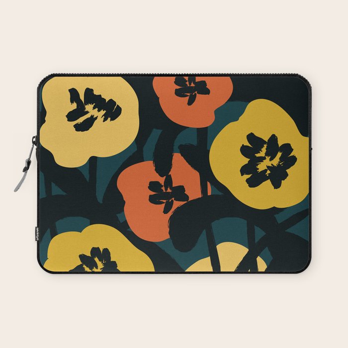 Midnight Flowers Laptop Sleeve Gallery Image 1