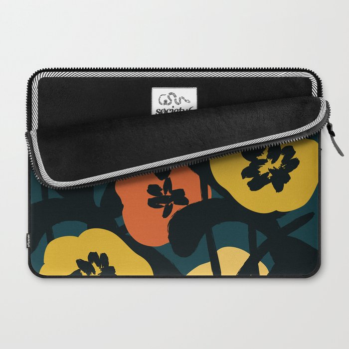 Midnight Flowers Laptop Sleeve Gallery Image 2