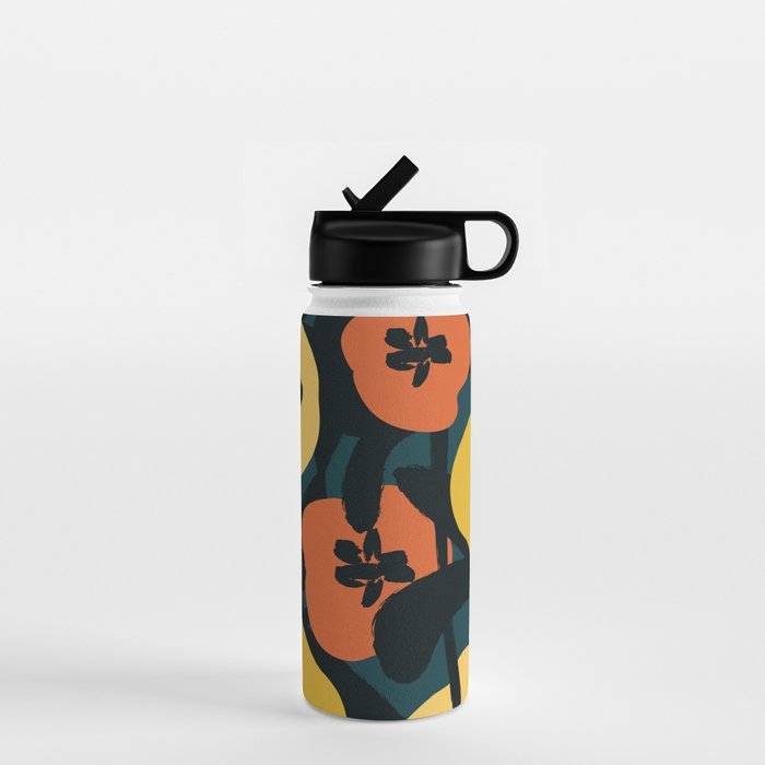 Midnight Flowers Water Bottle Gallery Image 1