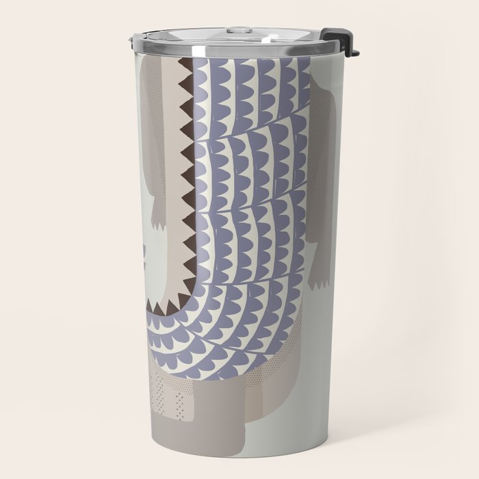 Whimsical Crocodile Travel Mug Gallery Image 2