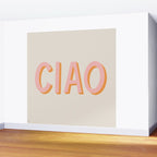 Ciao Hand Lettering Wall Mural Gallery Image 2