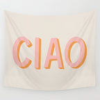 Ciao Hand Lettering Wall Tapestry Gallery Image 4