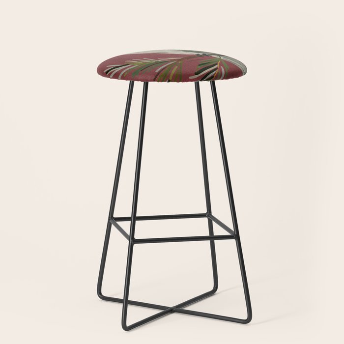 Owl on a Pine Branch Stool Gallery Image 1