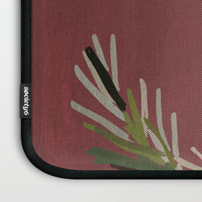 Owl on a Pine Branch Laptop Sleeve Gallery Image 3