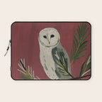 Owl on a Pine Branch Laptop Sleeve Gallery Image 1