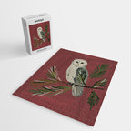 Owl on a Pine Branch Jigsaw Puzzle Gallery Image 2