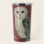 Owl on a Pine Branch Travel Mug Gallery Image 1