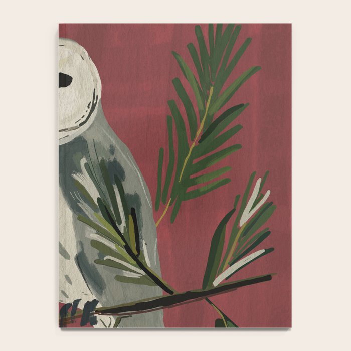 Owl on a Pine Branch Notebook Gallery Image 4