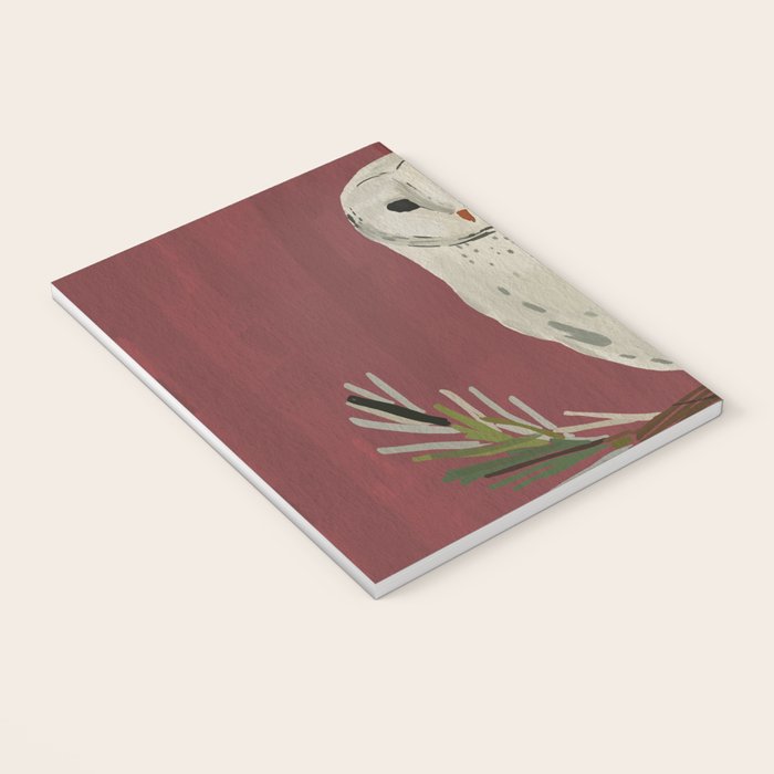 Owl on a Pine Branch Notebook Gallery Image 3