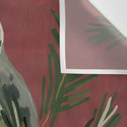 Owl on a Pine Branch Wall Tapestry Gallery Image 3