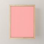 Cozy Blush Pink Ultra Fine Stripe Vertical Pattern Mini Art Print Gallery Image 1
