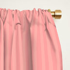 Cozy Blush Pink Ultra Fine Stripe Vertical Pattern Window Curtain Gallery Image 2