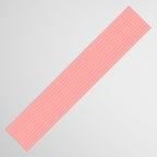 Cozy Blush Pink Ultra Fine Stripe Vertical Pattern Table Runner Gallery Image 3