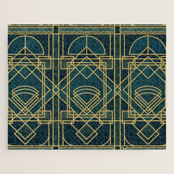 Art Deco Elegant Gatsby Style Jigsaw Puzzle Gallery Image 1