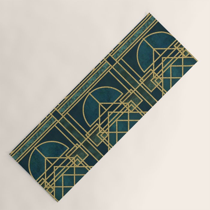 Art Deco Elegant Gatsby Style Yoga Mat Gallery Image 1
