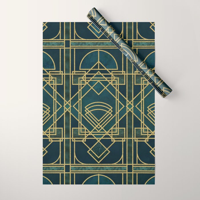 Art Deco Elegant Gatsby Style Wrapping Paper Gallery Image 1