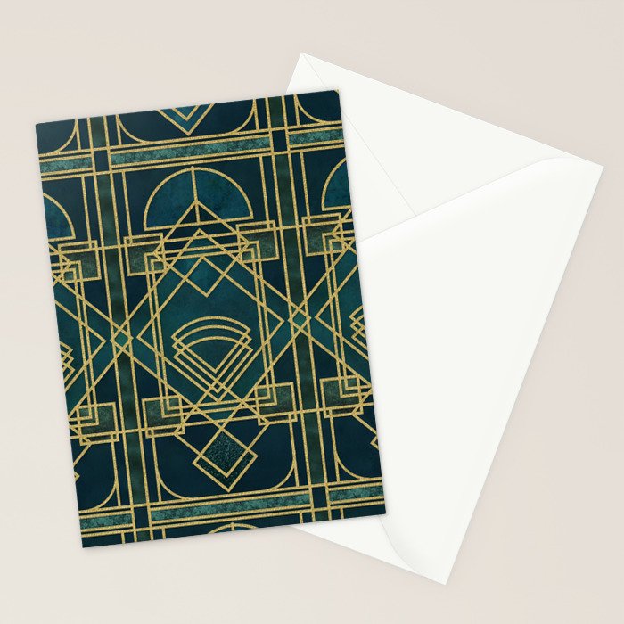 Art Deco Elegant Gatsby Style Stationery Card Gallery Image 2
