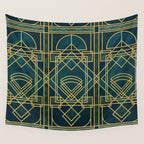 Art Deco Elegant Gatsby Style Wall Tapestry Gallery Image 4