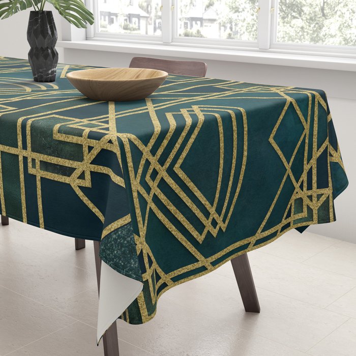 Art Deco Elegant Gatsby Style Tablecloth Gallery Image 3