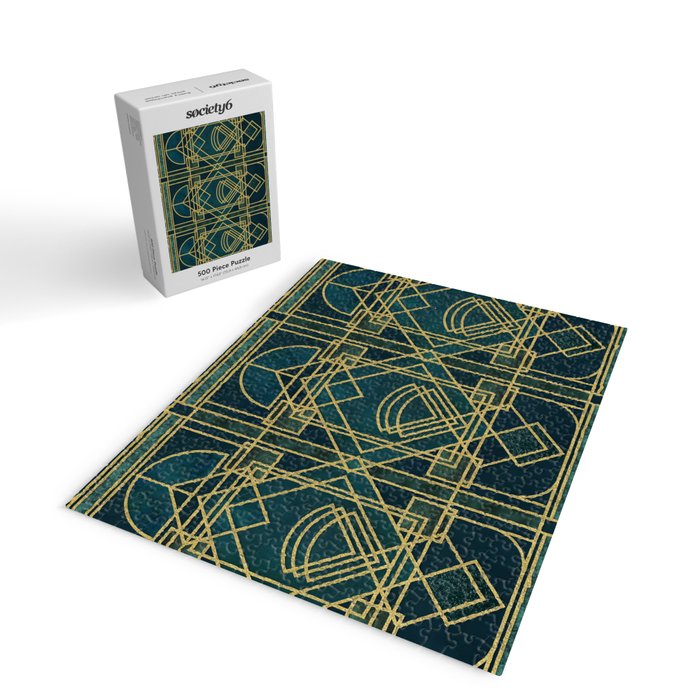 Art Deco Elegant Gatsby Style Jigsaw Puzzle Gallery Image 2