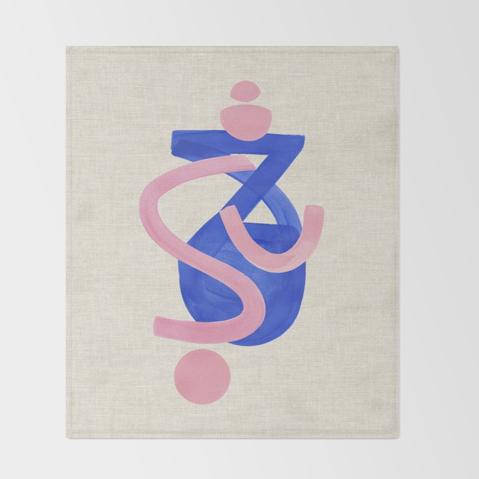 Blue Moon Bounce Throw Blanket Gallery Image 2