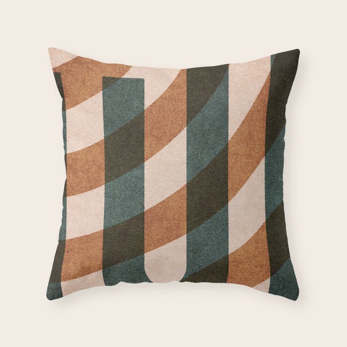 ABSTRACT ALPHABET / Decorative J Throw Pillow Gallery Image 1