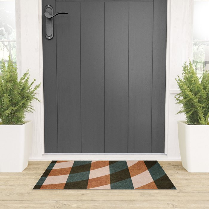 ABSTRACT ALPHABET / Decorative J Welcome Mat Gallery Image 3