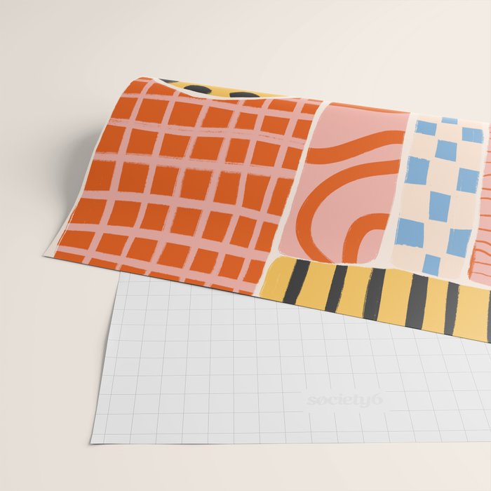 Mid Century Collage | PATTERN 03: The Retro Edition Wrapping Paper Gallery Image 2