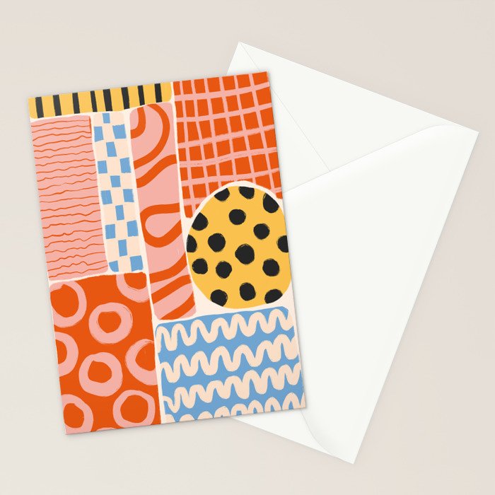 Mid Century Collage | PATTERN 03: The Retro Edition Stationery Card Gallery Image 2