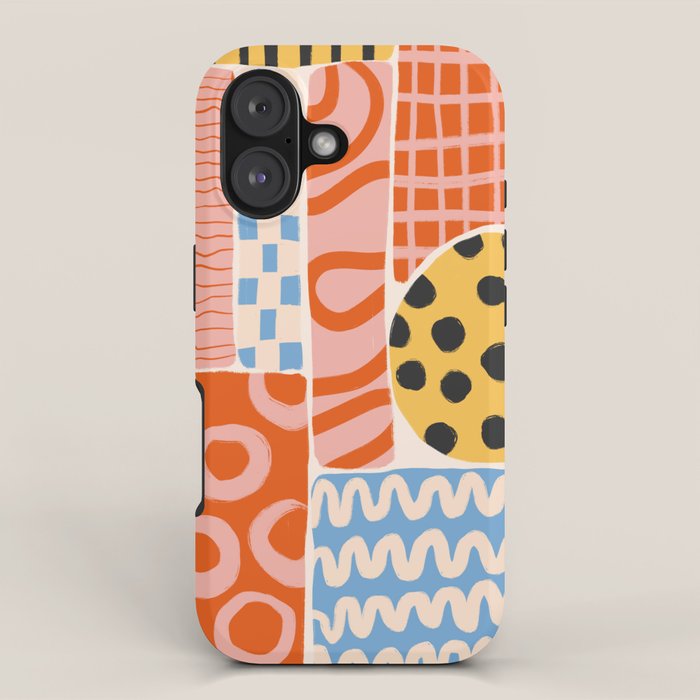 Mid Century Collage | PATTERN 03: The Retro Edition iPhone Case Gallery Image 1
