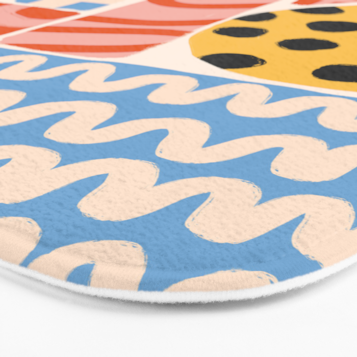 Mid Century Collage | PATTERN 03: The Retro Edition Bath Mat Gallery Image 3