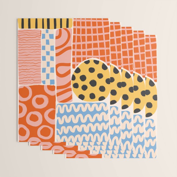 Mid Century Collage | PATTERN 03: The Retro Edition Wrapping Paper Gallery Image 3