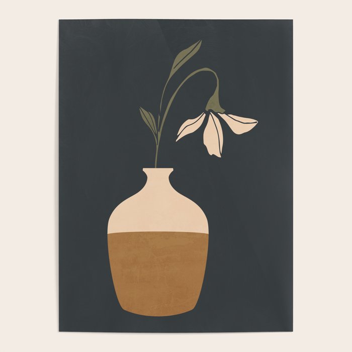 Minimal Abstract Art Vase Flower 9 Poster Gallery Image 4