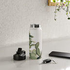 Cactus on blue sky #society6 #decor #buyart Water Bottle Gallery Image 4