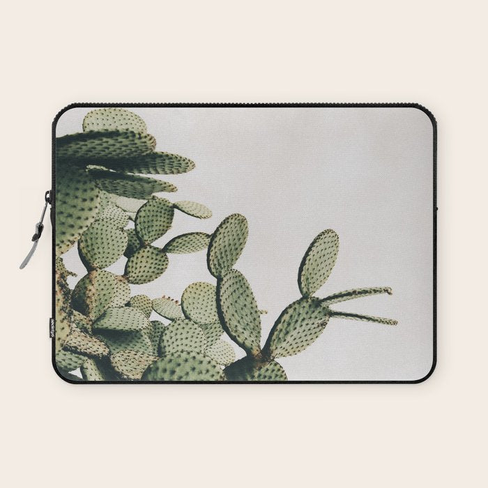 Cactus on blue sky #society6 #decor #buyart Laptop Sleeve Gallery Image 1