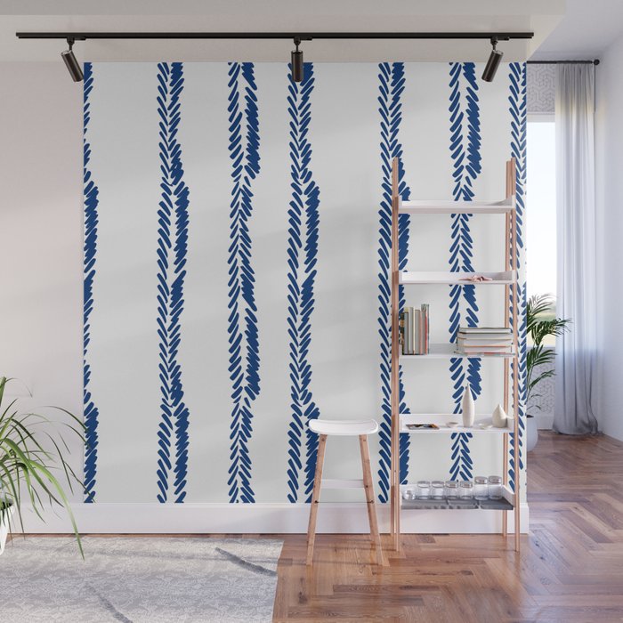 Nautical Herringbone Wall Mural Gallery Image 1