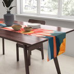Dahlia Flower Painting Table Runner Gallery Image 2