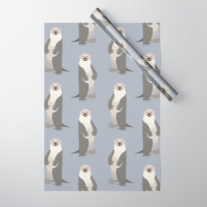 Whimsy Otter Wrapping Paper Gallery Image 1