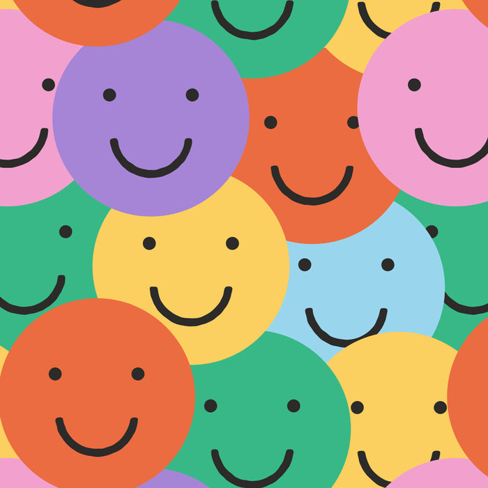 Colorful happy smiling face pattern Coffee Mug Gallery Image 2