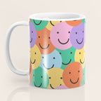 Colorful happy smiling face pattern Coffee Mug Gallery Image 3