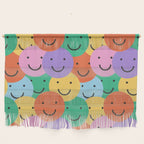 Colorful happy smiling face pattern Wall Hanging Gallery Image 1